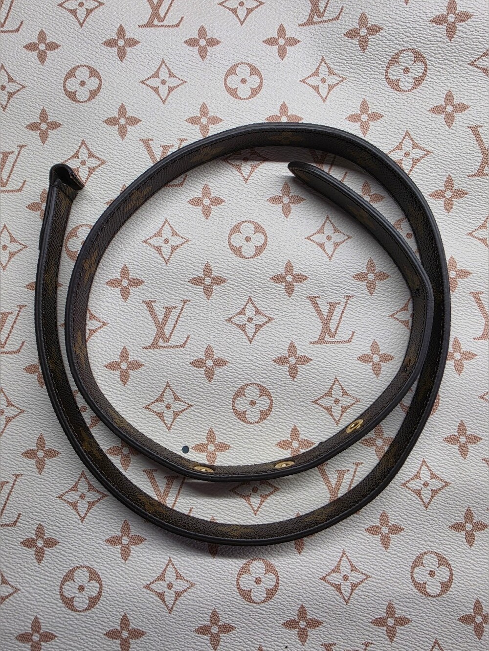 Louis Vuitton Dark Brown Monogram Leather Shoulder Strap